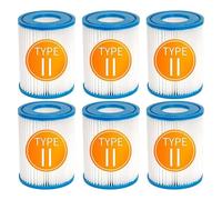 Cartuccia Filtro Tipo II, Cartuccia Filtro For Spa Da Piscina, Compatibile Con Bestway Flowclear II, Compatibile Con Lay Z Spa, 58094, 58383, 58386, 58117, 58386GS(6PCS)