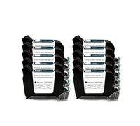 Cartuccia for stampante a getto d'inchiostro online portatile con inchiostro di livello A, nero ad asciugatura rapida, livello B, 12,7 mm, parti originali per testo codice a barre data ora, ecc(10PCS)