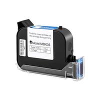 Cartuccia for stampante a getto d'inchiostro portatile online da 1/2/3/5 pezzi, inchiostro solvente impermeabile ad asciugatura rapida nero da 12,7 mm, originale Materiale di stampa ampio(2PCS)