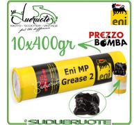 Cartuccia Grasso 400 Eni Mp Grease al Litio Kit 10 Cartucce Multiuso per Pistola