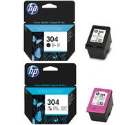 Cartuccia HP 304 inchiostro nero e colore dual pack originale