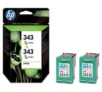 Cartuccia HP 343 (CB332EE) - 2x 3 colori Multipack
