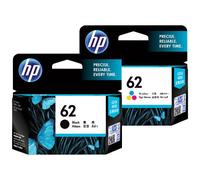 HP Confezione da 2 cartucce originali di inchiostro nero/tricromia 62