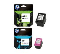 Cartuccia HP 62xl inchiostro nero e HP 62 colore std originali