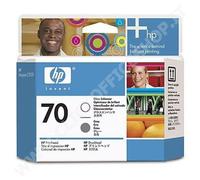HP 70 C9410A, Testina di Stampa Originale HP da 100 Pagine, Compatibile con le Stampanti HP DesignJet Z3100 e Z3200, Gloss Enhancer e Grigio