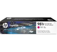 HP 981Y L0R14A, Cartuccia Originale da 16000 Pagine, Elevata Capacità, Compatibile con le Stampanti PageWide Serie Enterprise Color 556 e Serie Enterprise Color Flow MFP 586z, Magenta