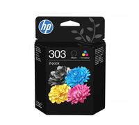 HP Confezione da 2 cartucce di inchiostro nero/in tricromia originali 303