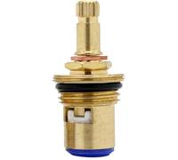 Cartuccia in ottone con disco ceramico, Cartuccia di ricambio for rubinetto in ceramica in ottone a un quarto giro da 20 denti, multicolore, diverse misure(Blauw,49.5mmX1.94mm)