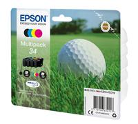 Cartuccia inchiostro Epson Golf ball Multipack 4-colours 34 DURABrite Ultra Ink (Epson - 4 pakker sort,) [C13T34664020] NEW