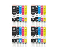 Cartuccia ink PGI-550XL CLI-551XL, compatibile con Canon | Set di inchiostro dye per stampante, adatto a serie PGI550 CLI551 e modelli IP MG MX MP indicati(D)