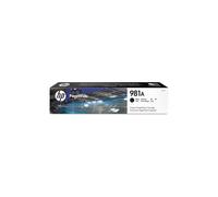 HP 981A Nero, Cartuccia Inchiostro Originale | Compatibile con HP PageWide Serie Enterprise Color 556 e Enterprise Color Flow MFP 586z, 6000 pagine (J3M71A)