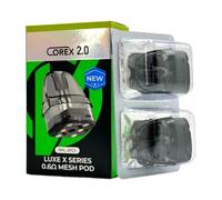Cartuccia LUXE X V-aporesso 5 ML COREX 2.0 (0,6 Ω 2 pezzi/confezione) Bobina integrata RDL Per Kit Luxe X2/LUXE XR MAX/Luxe X Pro/LUXE XR MAX 2 Vaporizzatore Originale Nuevo Versione - No Nicotine