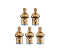 Cartuccia Miscelatore Miscelatore for rubinetto in ceramica standard da 1/2" con valvola a bobina singola, a disco interna, cartucce a un quarto di giro, accessori for il bagno(5 Pcs)