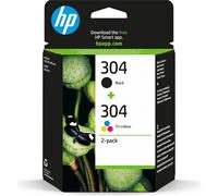 HP Confezione da 2 cartucce di inchiostro nero/in tricromia originali 304