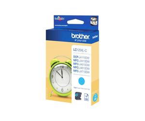 CARTUCCIA ORIGINALE BROTHER LC125XLC LC-125XLC C Ciano 1200 Pagine