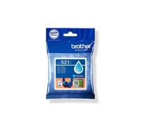 CARTUCCIA ORIGINALE BROTHER LC521C LC-521C C Ciano 500 Pagine
