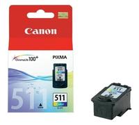 CARTUCCIA ORIGINALE CANON CL 511 2972B001 9ml 240 Pagine Colore
