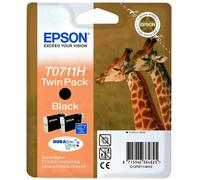 Epson Giraffe Confezione doppia Nero T0711H Inchiostri DURABrite Ultra