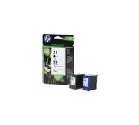 CARTUCCIA ORIGINALE HP 21 + 22 SD367AE Bk Colore MULTIPACK 2 PEZZI