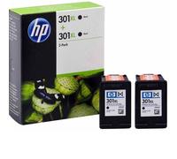 CARTUCCIA ORIGINALE HP 301 XL D8J45AE Bk MULTIPACK 2 PEZZI