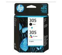 CARTUCCIA ORIGINALE HP 305 2-PACK TRI-COLOR/BLACK