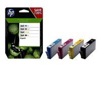 CARTUCCIA ORIGINALE HP 364 N9J73AE Bk C M Y MULTIPACK 4 PEZZI