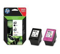 CARTUCCIA ORIGINALE HP 62 N9J71AE Bk Colore MULTIPACK 2 PEZZI