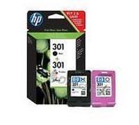 HP Confezione da 2 cartucce originali di inchiostro nero/tricromia 301 HP