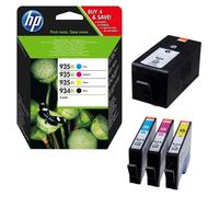 CARTUCCIA ORIGINALE HP X4E14AE 934 Bk XL 935 C M Y XL MULTIPACK 4 PEZZI