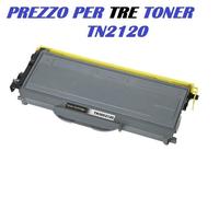 CARTUCCIA PER BROTHER HL-2140 HL-2150N HL-2150NR HL-2170N SET DA 3 TONER TN2120