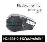 Cartuccia per etichette per BMP21 Plus laboratorio Lab Etichetta del nastro etichetta 1pc M21 250 C 342 M21 187 C 342 M21 125 C 342 M21 375 C 342 Poliolefina compatibile(1PC M21-375-C-342-WT)