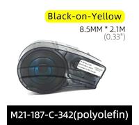 Cartuccia per etichette per BMP21 Plus laboratorio Lab Etichetta del nastro etichetta 1pc M21 250 C 342 M21 187 C 342 M21 125 C 342 M21 375 C 342 Poliolefina compatibile(1PC M21-187-C-342-YL)