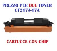 CARTUCCIA PER LASERJET PRO M102 PRO MFP M132 SET DA 2 TONER CF217A CON CHIP