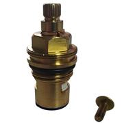 Cartuccia per miscelatore di ricambio per Franke e Howdens Lamona compatibile con dischi ceramici da 1/2 pollici, kit di riparazione per rubinetto, 28 scanalature, diametro 8 mm, lunghezza totale 47