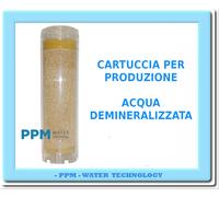 CARTUCCIA PER PRODUZIONE ACQUA DEMINERALIZZATA DA LABORATORIO, OSMOSI INVERSA
