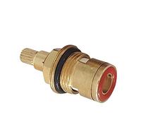 cartuccia per rubinetto, Miscelatore a cartuccia a disco per acqua calda e fredda, valvola interna per rubinetto, quarto di giro G3/4" per bagno cucina(Rood)