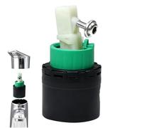 Cartuccia per rubinetto, nucleo valvola antigoccia a foro singolo da 5,1 cm, parte di ricambio in PVC in metallo per cucina, doccia, lavabo, impianti idraulici, riparazioni, facile