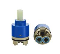 Cartuccia per rubinetto, valvola in ottone, Ceramic Faucet Cartridge Replacement for Single Handle Faucets Multiple Sizes(High foot 40mm)