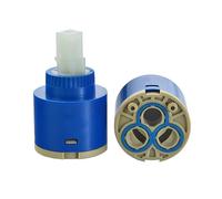 Cartuccia per rubinetto, valvola in ottone, Ceramic Faucet Cartridge Replacement for Single Handle Faucets Multiple Sizes(Flat foot 35mm)