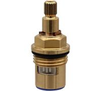 Cartuccia per rubinetto, valvola in ottone, Faucet Cartridge Ceramic Disc Valve 1/2 Inch 50mm Length 20 Teeth 7.6mm Spline Multicolor(Blue)