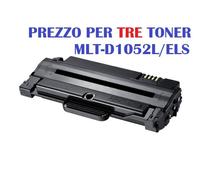 CARTUCCIA PER SAMSUNG FAX SF650 FAX SF650P SET DA 3 TONER MLT-D1052L NERO