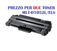 CARTUCCIA PER SAMSUNG ML1900 ML1910 ML1911 ML1915 SET DA 2 TONER MLT-D1052L NERO