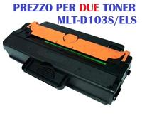 CARTUCCIA PER SAMSUNG SCX4725 SCX4727 SCX4728 SCX4729 SET 3 TONER MLT-D103S NERO