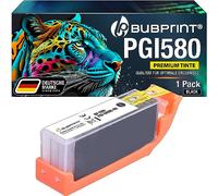 Cartuccia per stampante Bubprint compatibile come ricambio per Canon PGI-580PGBK PGI-580 XL Pixma TR7550 TR8500 TR8550 TS6100 TS6150 TS6151 TS6250 TS705 TS8150 TS8151 TS8250 TS9150 TS9155 TS9550 Nero