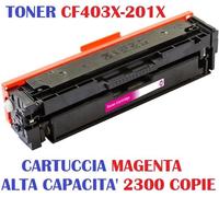 CARTUCCIA PER STAMPANTE HP LASERJET PRO M277 TONER CF402X 201X YELLOW COMPATIBIL