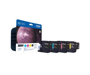 Cartuccia per Tinte Brother LC-1220VALBPDR Multipack 4 Pezzi