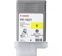 CARTUCCIA PFI-102Y GIALLA COMPATIBILE PER CANON IPF500 IPF600 IPF700 LP17 LP24 P