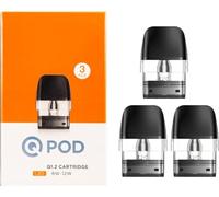 Cartuccia Q Pod 0,6/0,8/1,2 ohm 2 ml/3 ml riempimento laterale per Sonder Q/Wenax Q/Wenax Q Pro/Wenax Q Mini/Aegis Q/Digi Q/Sonder Q Lite - Senza nicotina, senza liquido