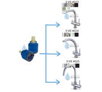 CARTUCCIA ACQUA CALDA/FREDDA PER RUBINETTI (RED BOX) #023, #024, #025, #07
