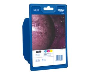 Cartuccia stampante Brother LC-1220RBWBP - A 3 colori Multipack